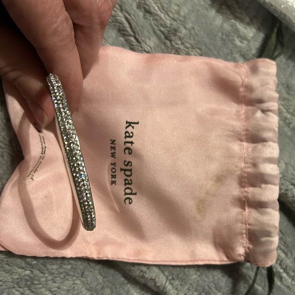 Kate Spade Silver Razzle Dazzle Bangle Bracelet w/Dustbag (NWOT) - Picture 2 of 7